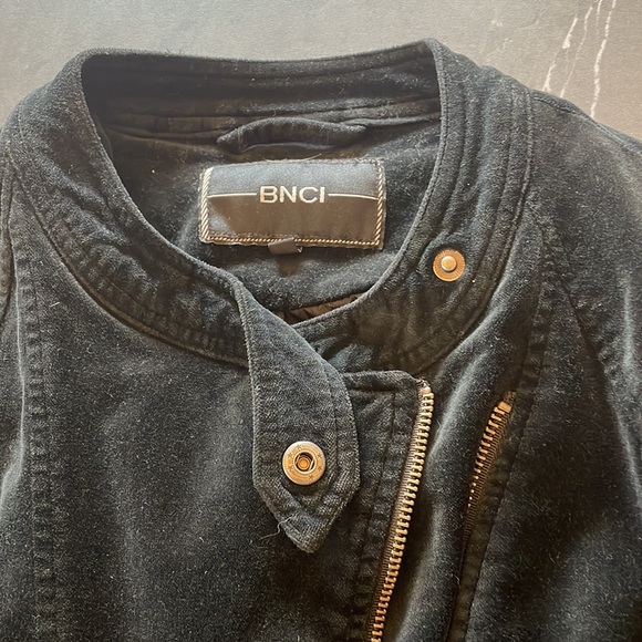 BNCI velvet asymmetrical bomber jacket - Picture 3 of 4